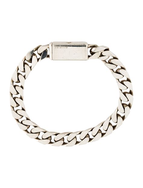 gucci curb chain bracelet|gucci chain bracelet men's.